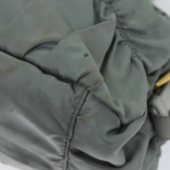 PRADA Hand Bag Nylon 2way Green Auth 74635 - Picture 15 of 16
